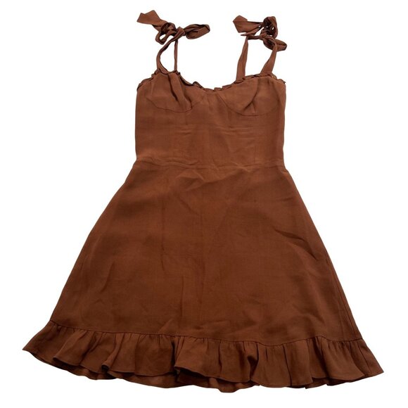 Reformation Christine Dress in Cinnamon - Picture 1 of 4